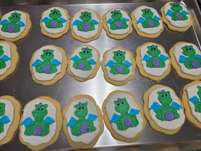 Dragon Birthday Cookies